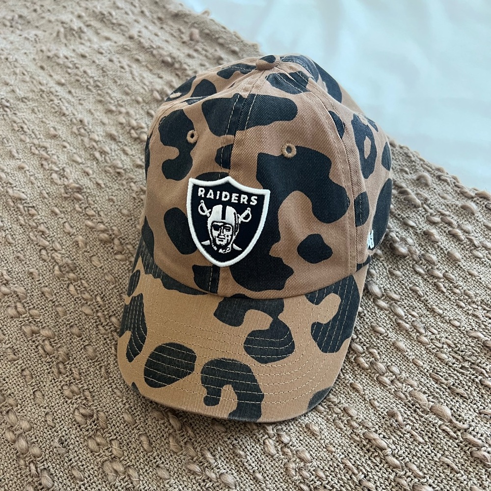 Raiders leopard print Baseball Cap